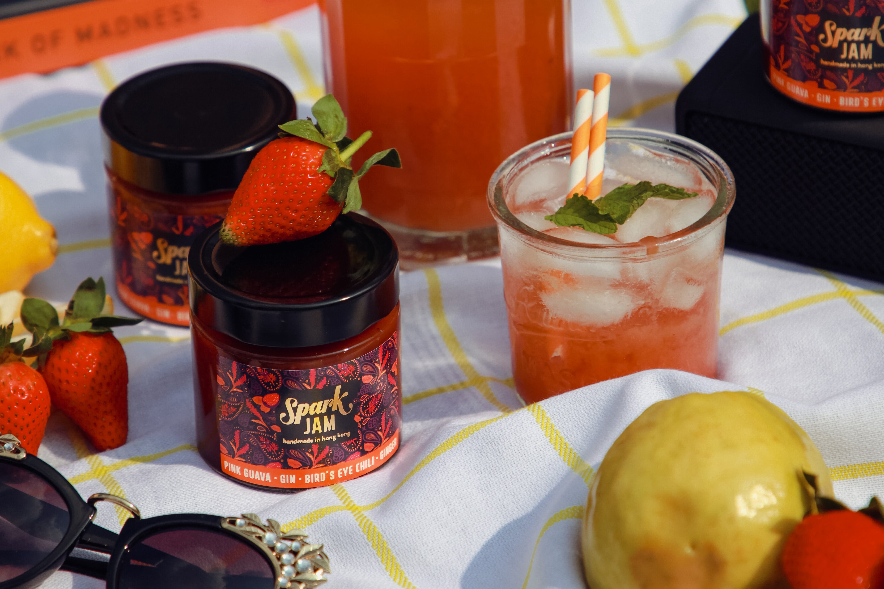 Spark Pink Guava Jam with Gin