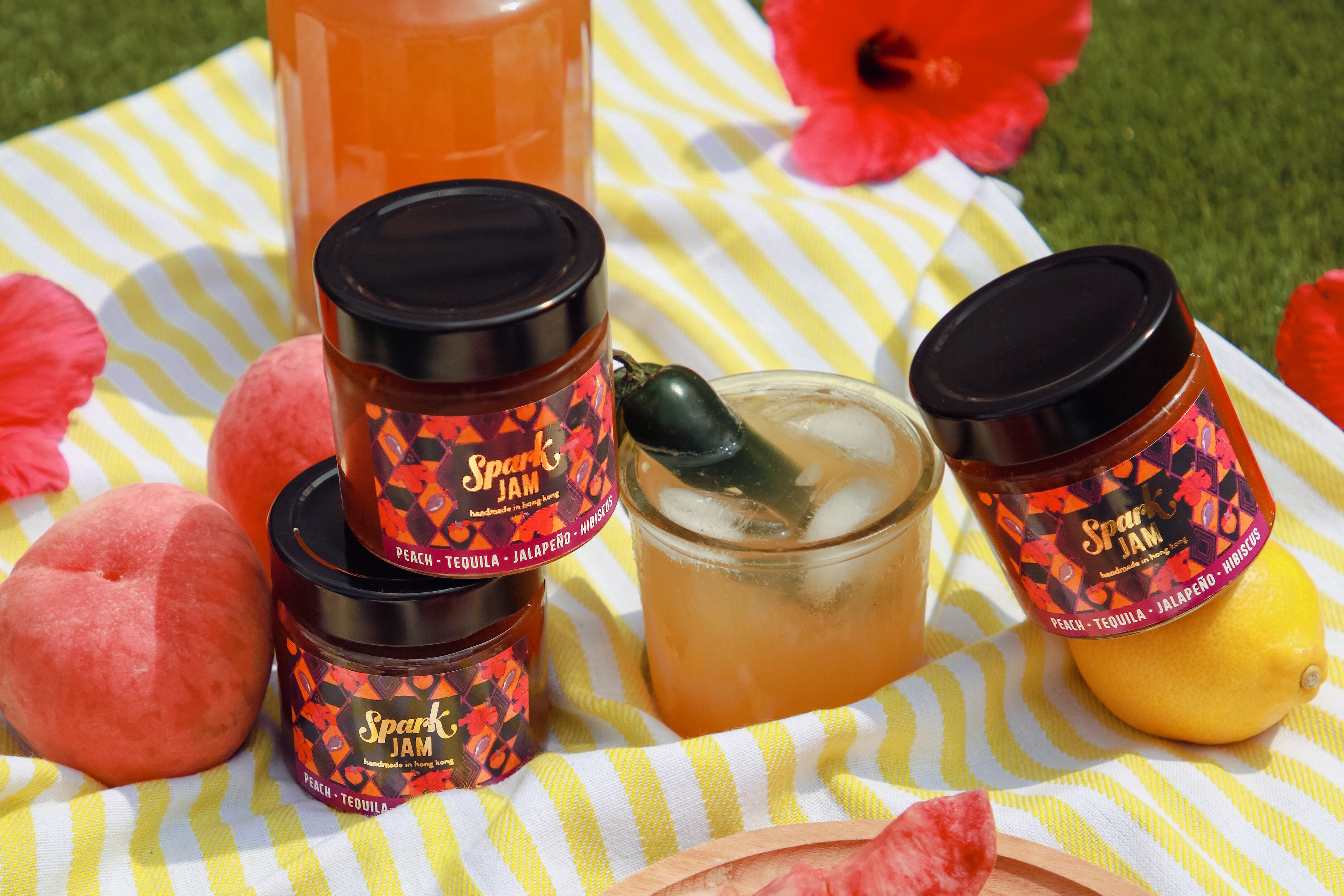 Spark Peach Jam with Tequila