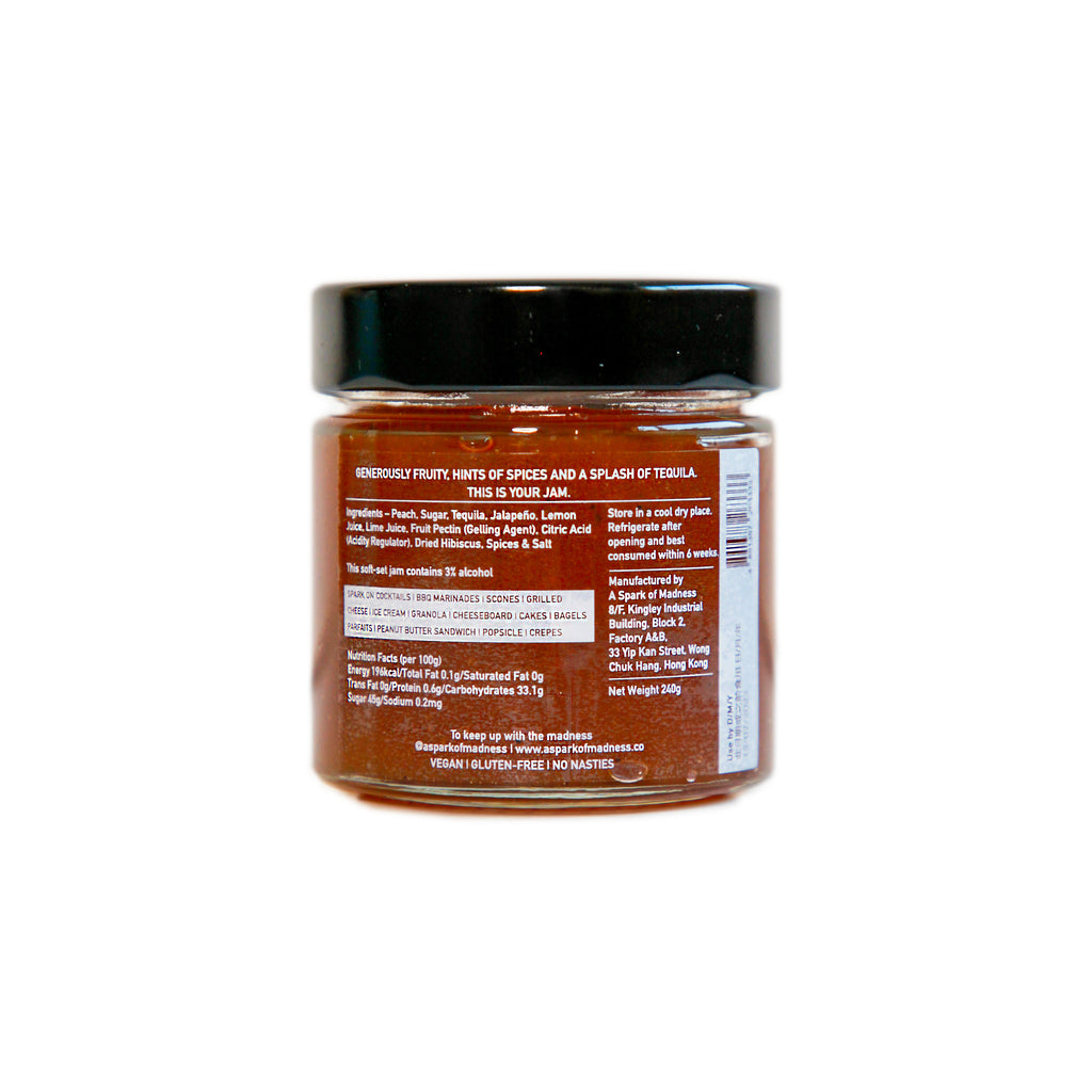 Spark Peach Jam with Tequila