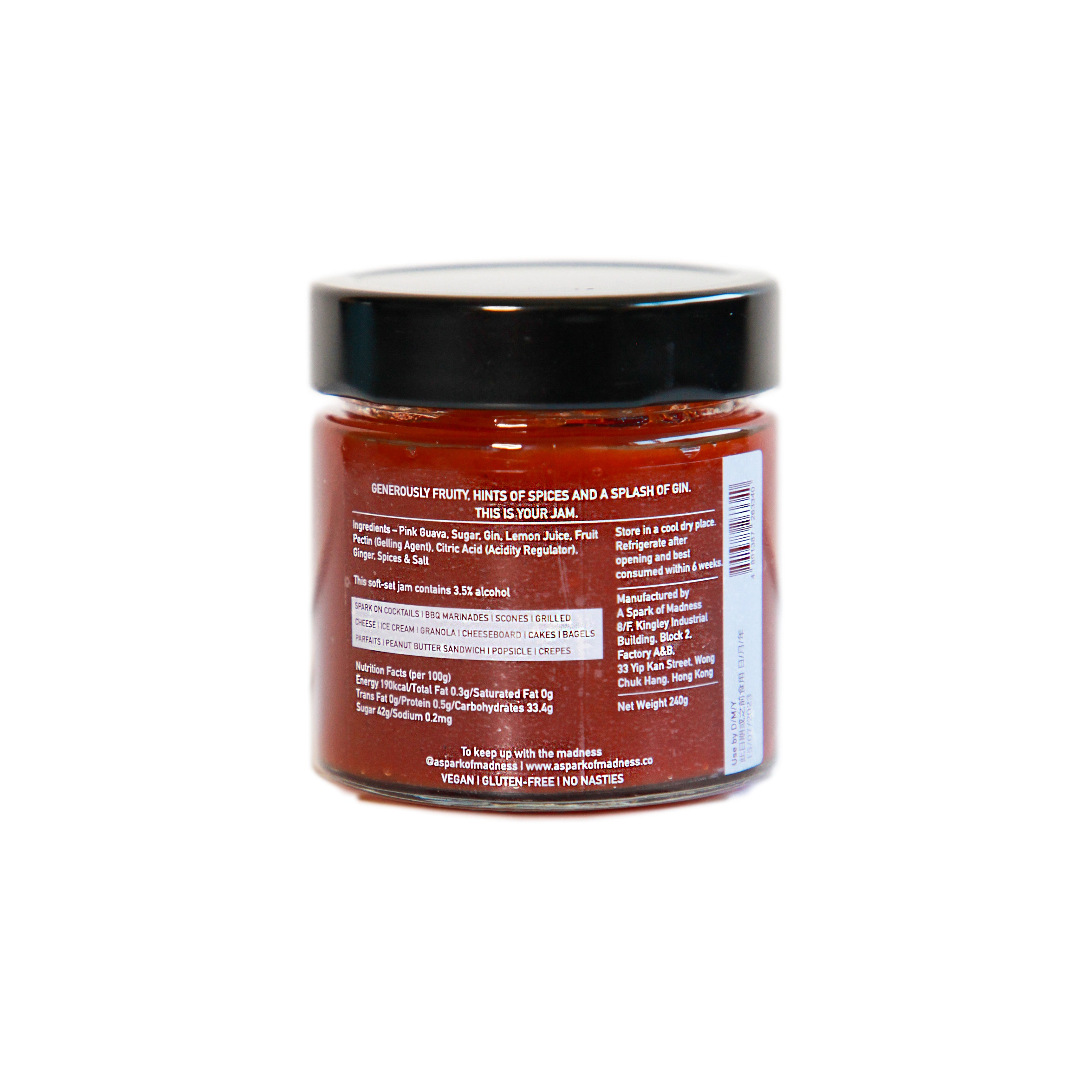 Spark Pink Guava Jam with Gin