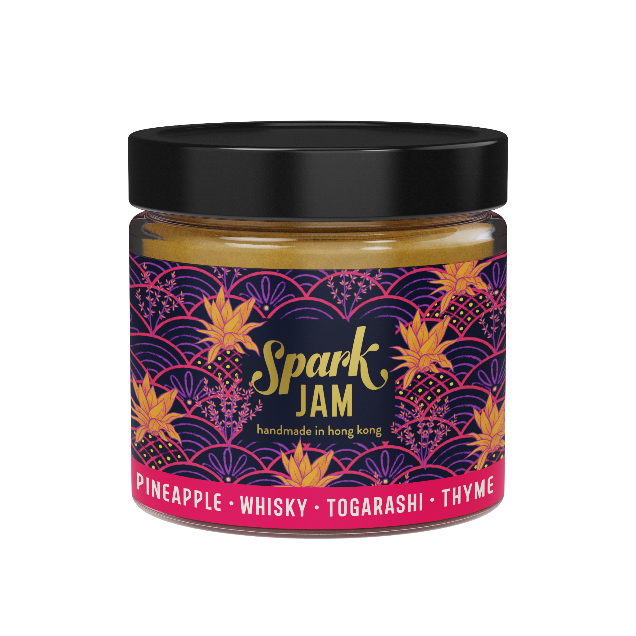 Spark Pineapple Jam with Whisky